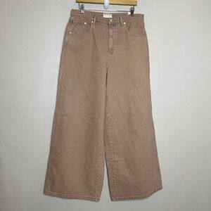 Free People Brown Wide Leg Jeans